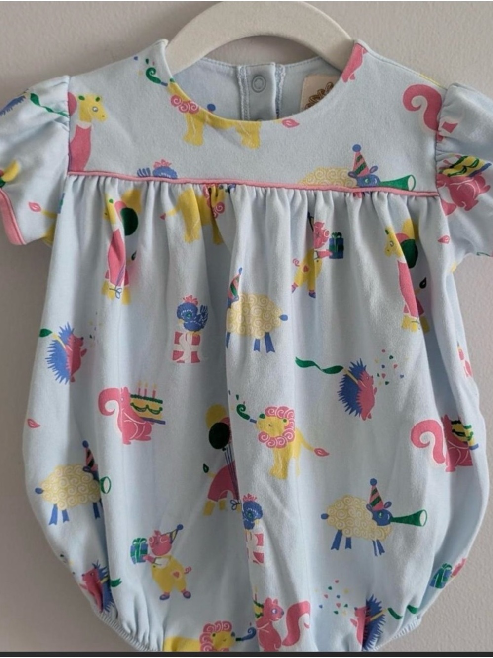 The Beaufort Bonnet Company TBBC Baby Girls' Light Blue Party Animal Bubble